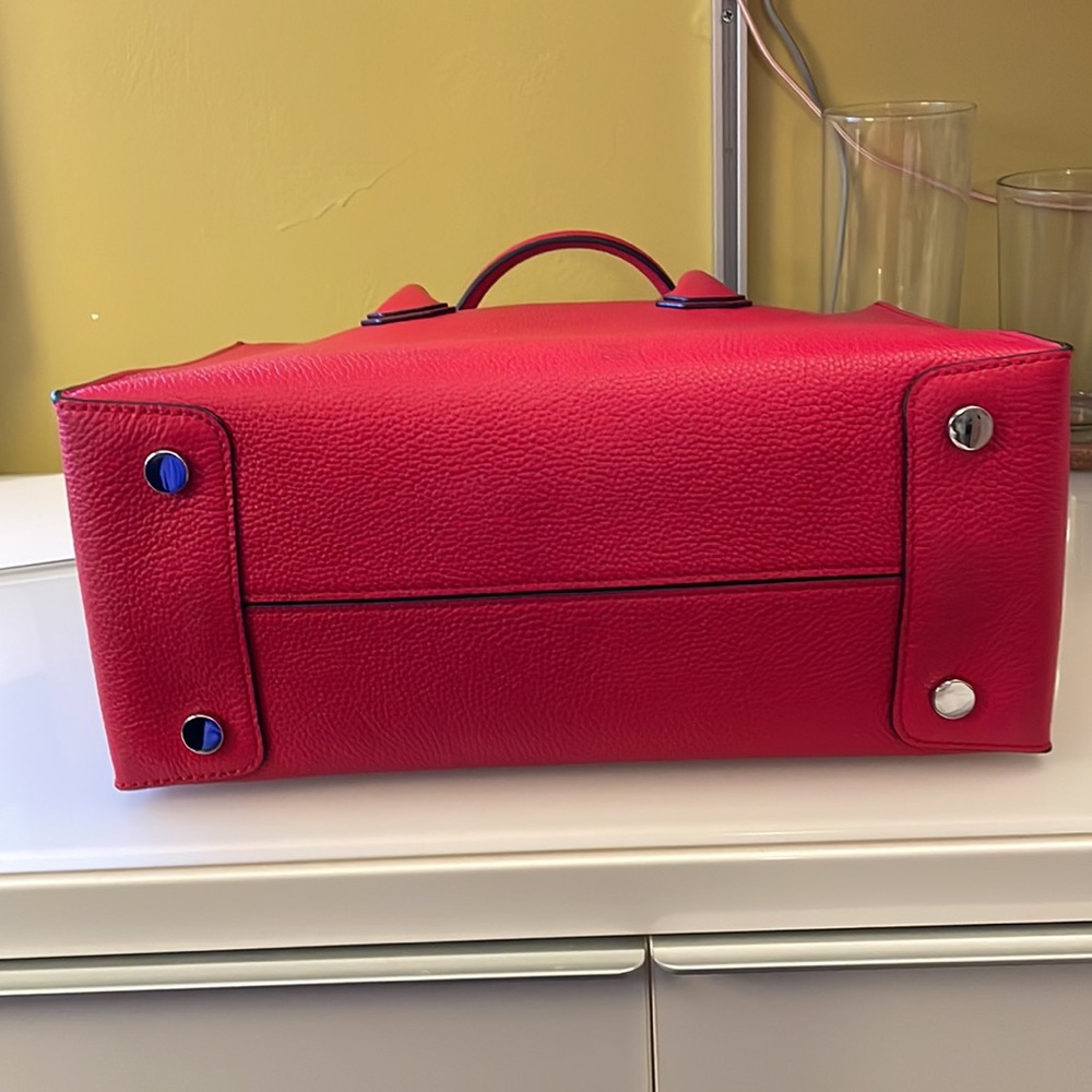 Michael Kors red Mercer hand bag purse satchel - Picture 5 of 12